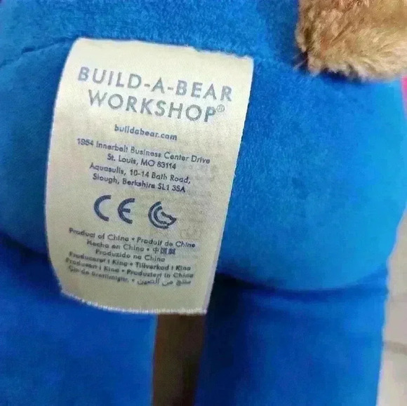 Build A Bear Super Mario Bear with working button/theme song 2017 Red/Blue/Brown - Picture 5 of 6